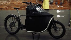 Canopy for the e-cargo bike Bogbi