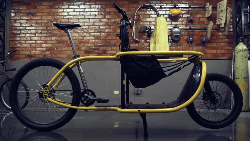 Child seat installed on the e-bike Bogbi