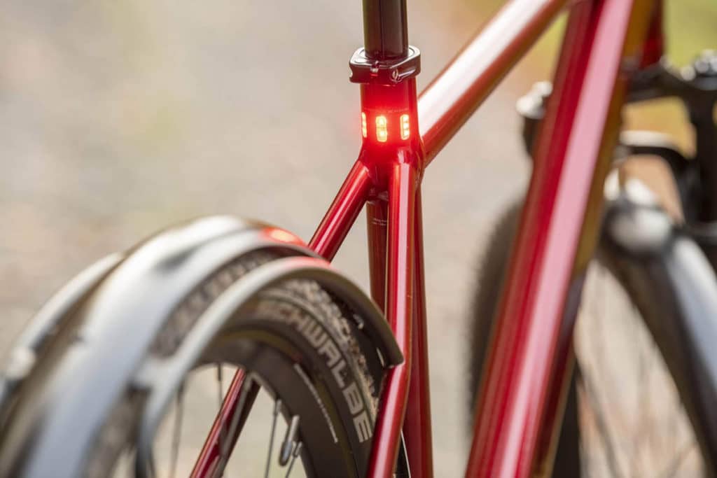 Tail light integrated into the seat tube on the e-bike Iseo from Coboc