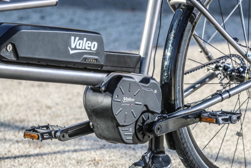 Motor on an e-cargo bike with the Valeo Smart drive system