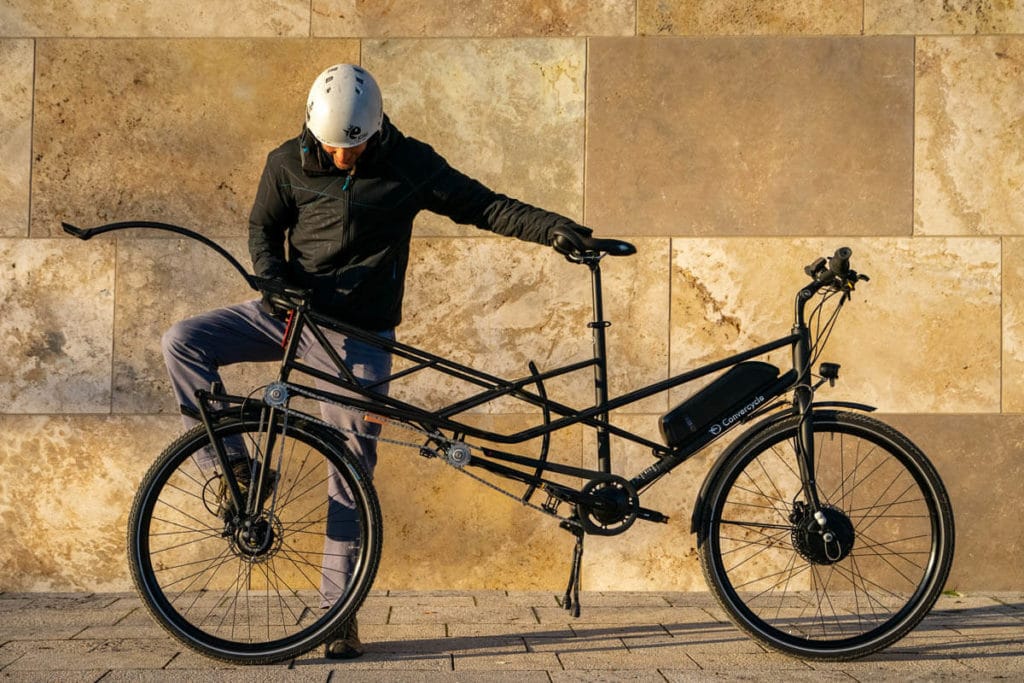 Convercycle Electric ebike can be transformed into a cargo bike in seconds