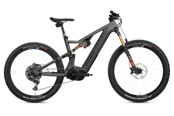 Flyer Uproc X 9.50 2022 ebike in the colour Black Shading Satin