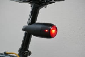 Vodafone Curve Bike with lights on