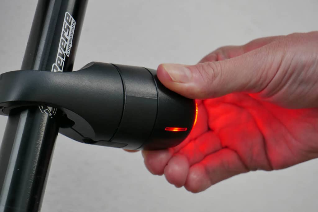 Removing the rear light of the Vodafone Curve Bike from the GPS unit