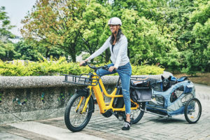 Momentum PakYak E+ e-cargo bike approved for riding with trailer