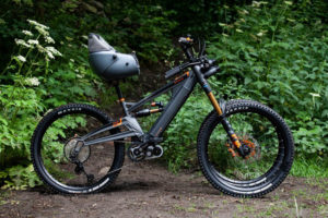 Shot of the adaptive ebike Orange Phase AD3 in side view