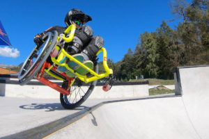 Lorraine Truong in wheelchair motocross