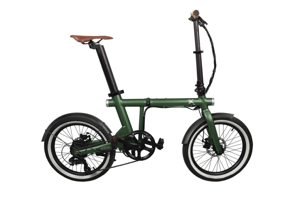 E-folding bike XS from Exxite in the colour British Green