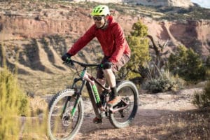 Ebiker in the Rocky Mountains