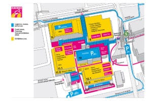 Floor plan of the Eurobike 2022 in Frankfurt/Main