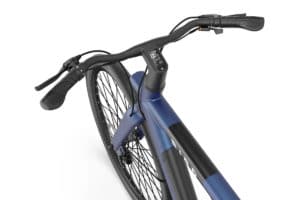 LCD display integrated in the stem on the Bird Bike ebike