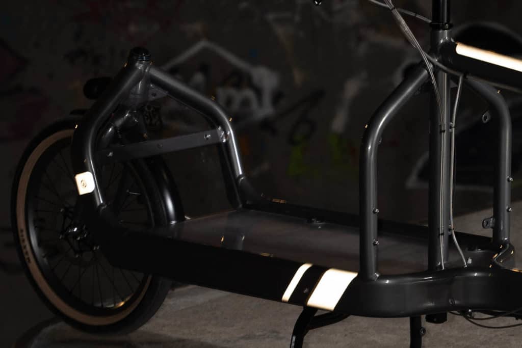 Reflective sticker Cargo BLLTT by Reflective Berlin for a cargo bike