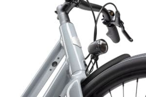 Switch-on button for the e-drive on the Juna ebike from Ampler