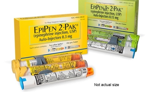 Epipen adrenaline auto-injector - courtesy Epipen