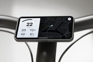 Smartphone mount for the stem on the Vanmoof A5 and S5 ebikes