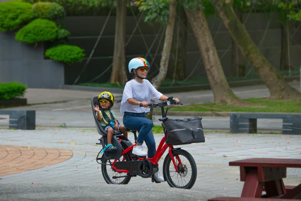 Tern NBD ebike with child seat