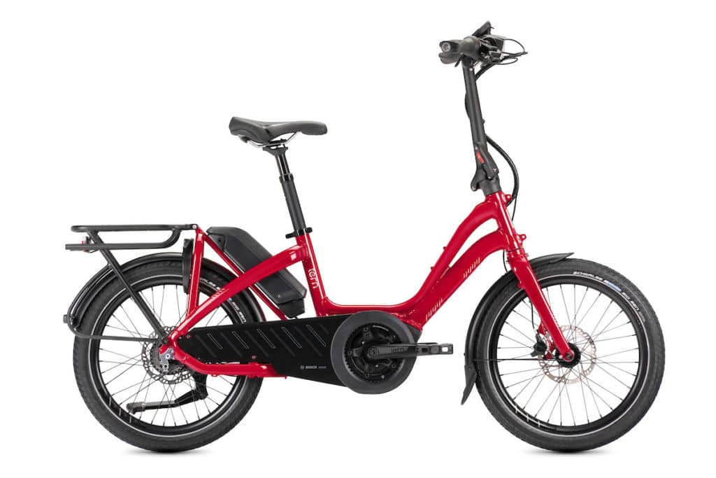 Tern NBD ebike in the colour red