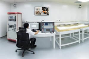 EMC test laboratory of the Chinese motor manufacturer Bafang at the headquarters in Suzhou