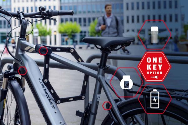 Bike and battery locks from Abus with the One Key option