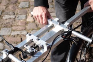 Coupling of the Trude Trailer bicycle trailer