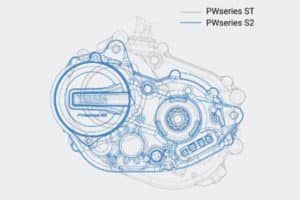 Size compared between the Yamaha PW-S2 and Yamaha PW-ST motors