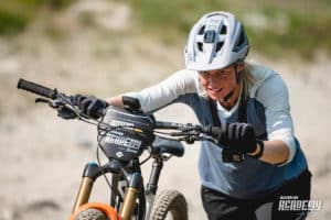 Mountain biker Laura Zeitschel at the Pinkbike Academy season 2