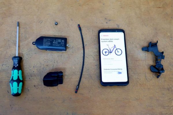 Things needed to install the Bosch ConnectModule on the ebike