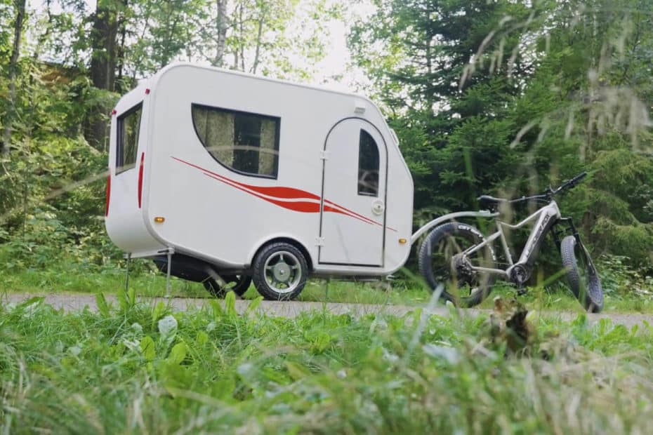 Camping trailer Hupi for ebikes