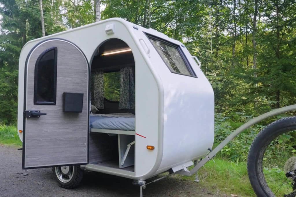 Camping trailer Hupi for ebikes