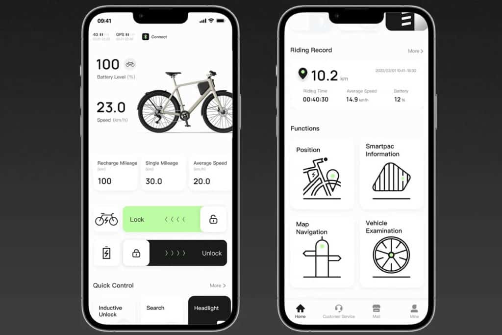 Lemo One ebike app