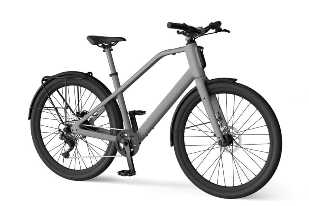 Lemo One ebike with trapezoid frame