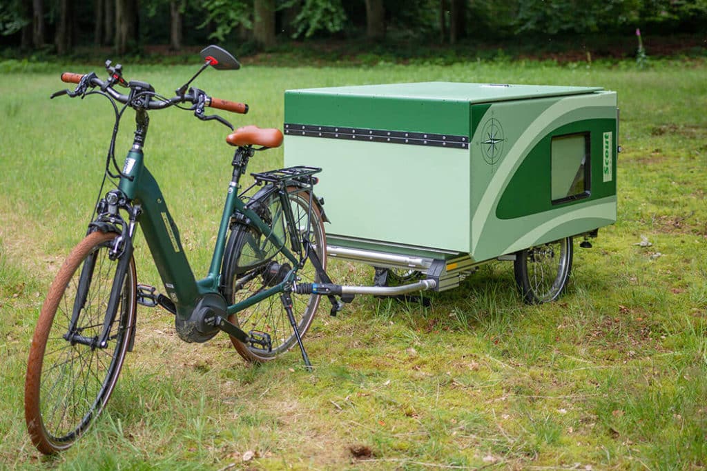 Scout ebike camper-trailer - folded