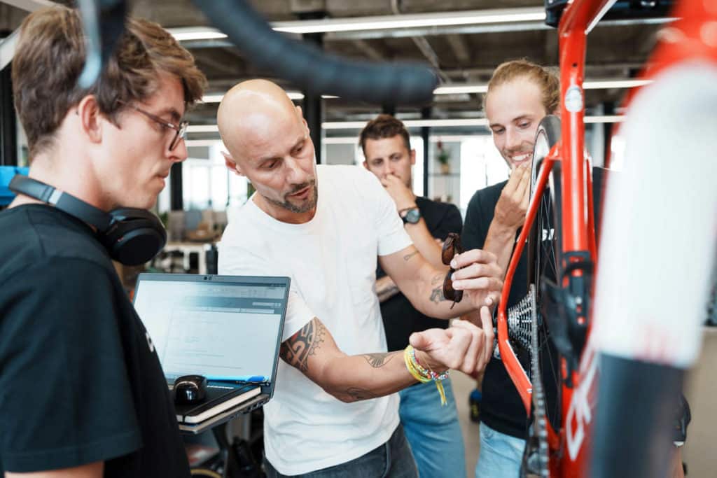 Tom, Boonen, investor and brand ambassador for the Classified Powershift Hub gearing system