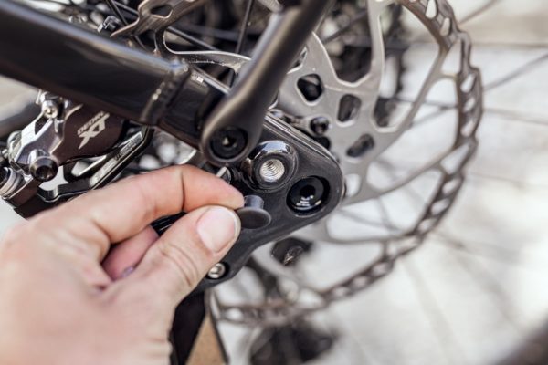 M10 thread trailer mount on the Giant Explore E+ ebike for the 2023 season