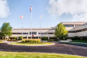 Company building of the US company Underwriters Laboratories at its headquarters in Northbrook