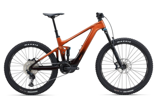 Giant Trance X Advanced E+ Elite 2 ebike in the colour Amber Glow