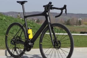 E-road bike from BMC with the prototype of the Mavic X-Tend e-bike drive system