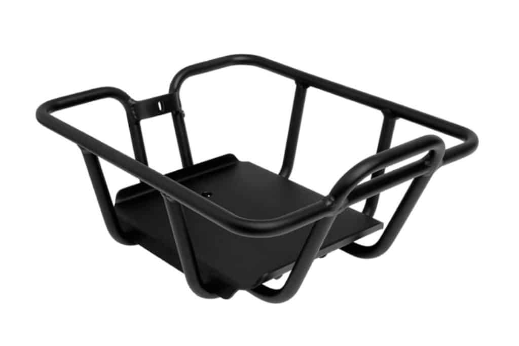 Front carrier as an optional accessory for the Vanmoof S4 and X4 ebikes