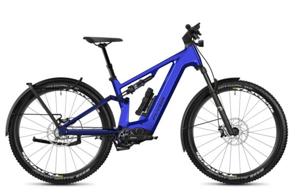 Flyer Goroc TR:X ebike for the 2024 season in the colour Gentian Blue Gloss