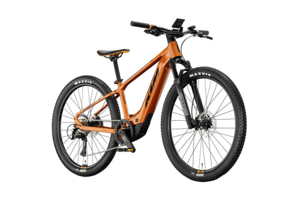 KTM Macina Mini Me SX 26 ebike with angled view from the front