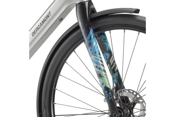 Bergamont E-Grandurance 2024 ebike featuring carbon fork