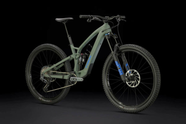 Trek Fuel EXe 8 GX AXS ebike in the colour Matt Keswick