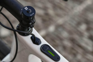 Control unit integrated on the top tube of the BMW Exploro ebike