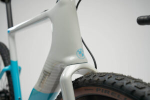 Head tube of the BMW Exploro Ultra Gravel Boost ebike