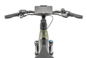 Cockpit of the Moustache J ebike with Bosch SmartphoneGrip