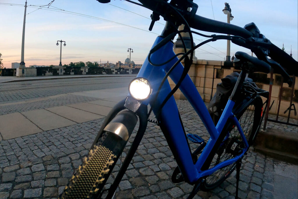 Herrmans MR8 headlight on the Ridetronic ebike