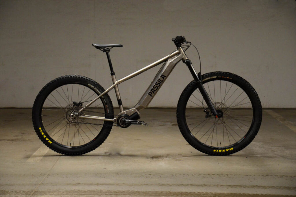 Prototype of an e-mountain bike from Pässilä featuring the Revonte One ebike drive