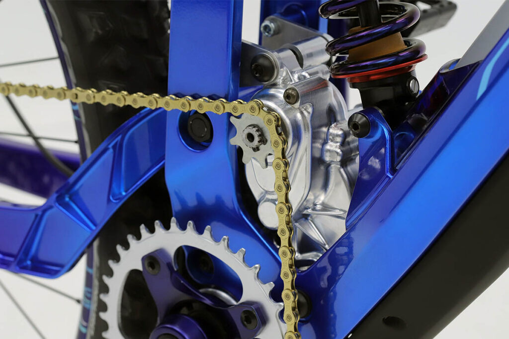 Mid-motor of the Yamaha Y-00Z MTB concept model ebike