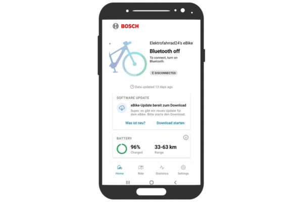 Setting up the Bosch Purion 200 control unit in the Bosch eBike Flow app