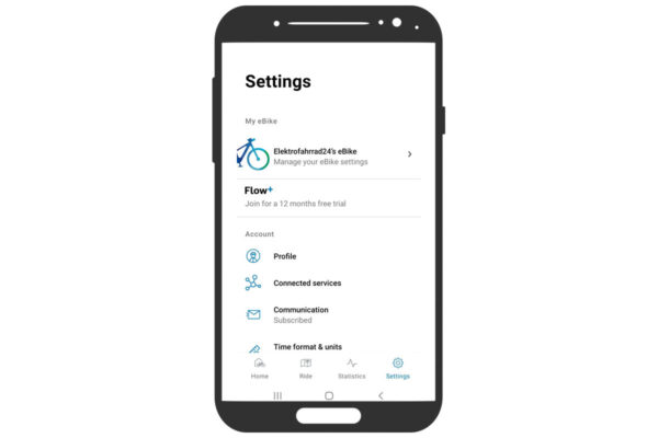 Setting up the Bosch Purion 200 control unit in the Bosch eBike Flow app